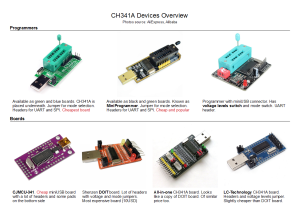 CH341A Programmers and boards overview